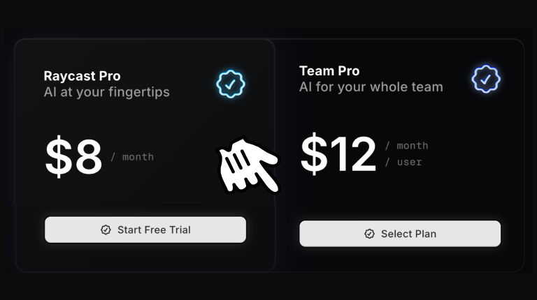 第二步：注册 Raycast Pro